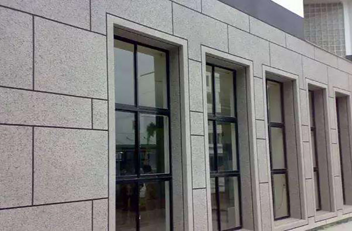 真石漆施工成品近图