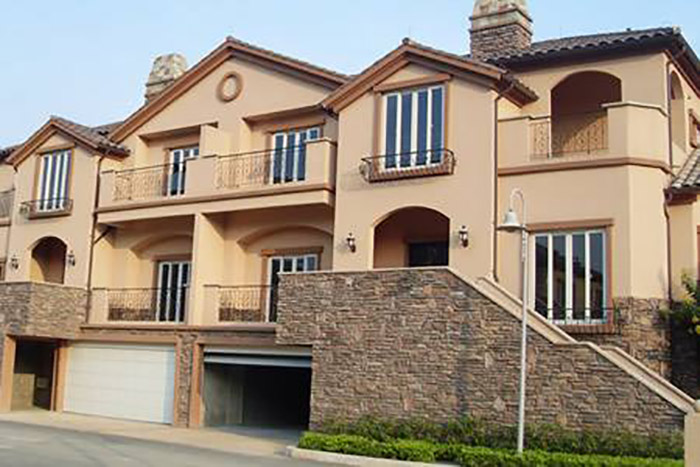 质感涂料施工成品图